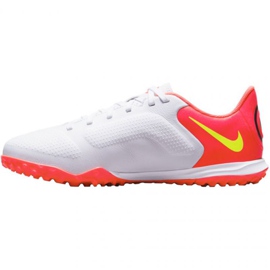 Nike Tiempo Legend 9 Academy Tf Jr DA1328 176 zapatos de fútbol blanco blanco 2