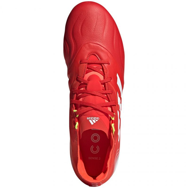 Botas de fútbol adidas Copa Sense.2 Fg M FY6177 rojo naranjas y rojos 1