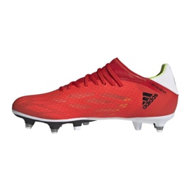 Botas de fútbol adidas X Speedflow.3 Sg M FY3286 multicolor naranjas y rojos 1