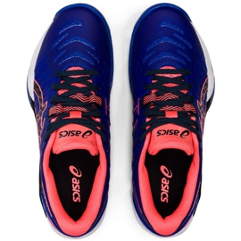 Zapatillas balonmano Asics Blast Ff 2 1072A046 400 azul azul 2