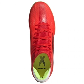 Zapatos de interior adidas X Speedflow.3 In M FY3300 rojo naranjas y tintos 1