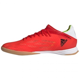 Zapatos de interior adidas X Speedflow.3 In M FY3300 rojo naranjas y tintos 2