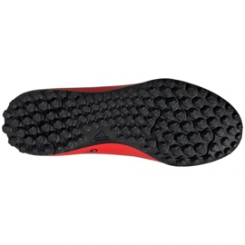 Botas de fútbol adidas X Speedflow.4 Tf Jr FY3327 rojo naranjas y tintos 3