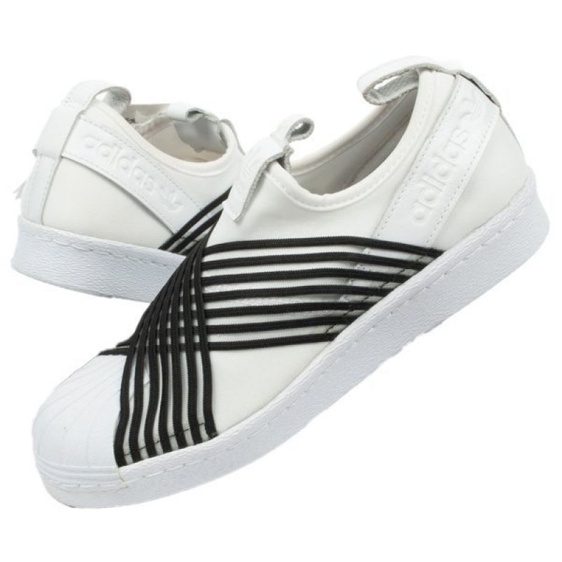 Zapatillas Adidas Superstar Slipon Mujer CG6013 blanco negro 1