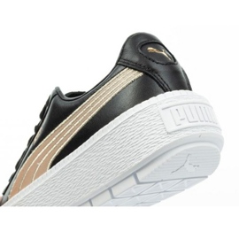 Puma Suede Plataforma Trace W 367728 01 negro dorado 6