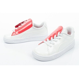 Puma Basket Crush Patent Bebé Jr 369675 01 blanco azul 7