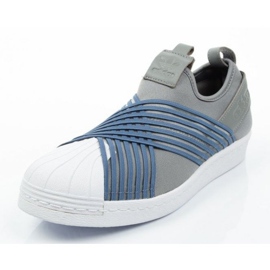 Zapatillas Adidas Superstar Slipon Mujer CG6012 azul gris 2