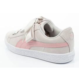 Puma Suede Heart Circles Jr 370569 01 zapatos rosado gris 4
