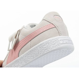 Puma Suede Heart Circles Jr 370569 01 zapatos rosado gris 6