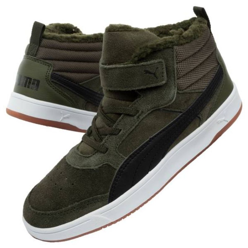 Zapatos Puma Rebound Street Sd Fur Ps 367869 02 verde 1