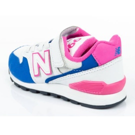 Zapatillas New Balance Jr YV996DC blanco azul rosado 4