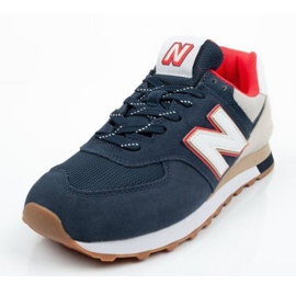 New Balance M Ml574Skb beige blanco rojo azul marino 2
