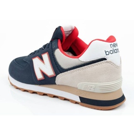 New Balance M Ml574Skb beige blanco rojo azul marino 4