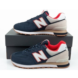 New Balance M Ml574Skb beige blanco rojo azul marino 9