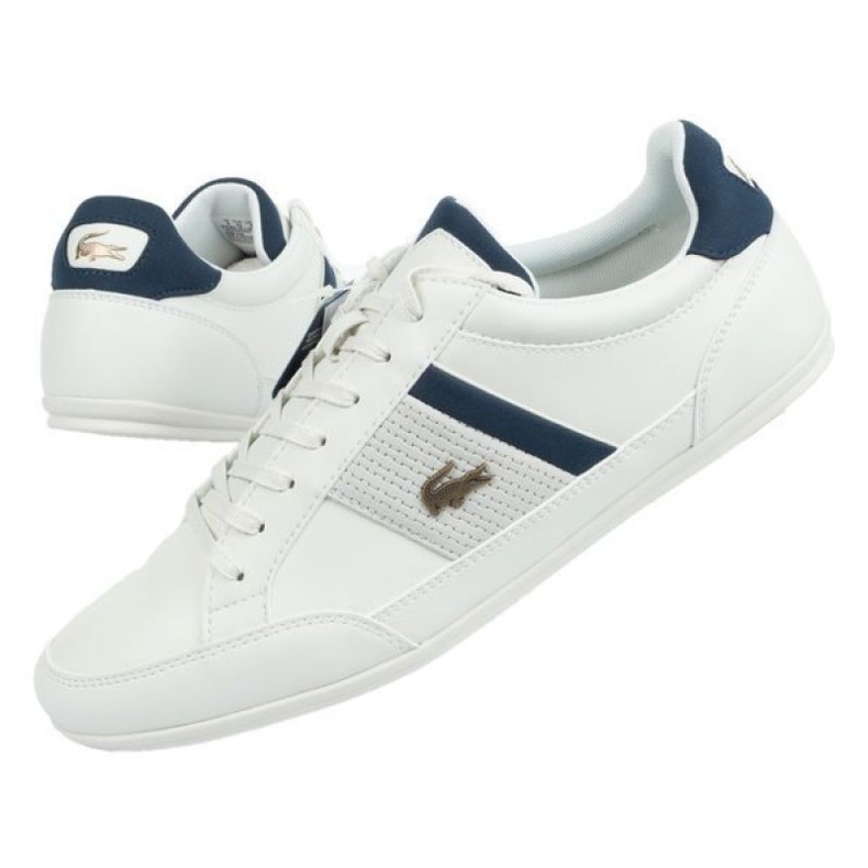 Lacoste Chaymon 120 M 12WN1 zapatos blanco azul marino 1