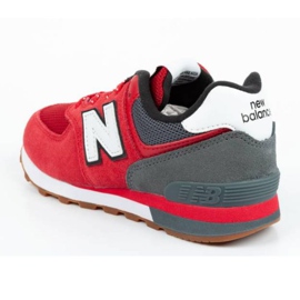 Zapatillas New Balance Jr PC574ATG negro rojo gris 4