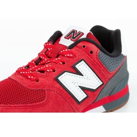 Zapatillas New Balance Jr PC574ATG negro rojo gris 5