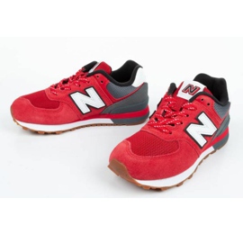 Zapatillas New Balance Jr PC574ATG negro rojo gris 7