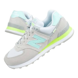 New Balance Mujer WL574SS2 blanco gris verde 1 New Balance Mujer WL574SS2 blanco gris verde 1