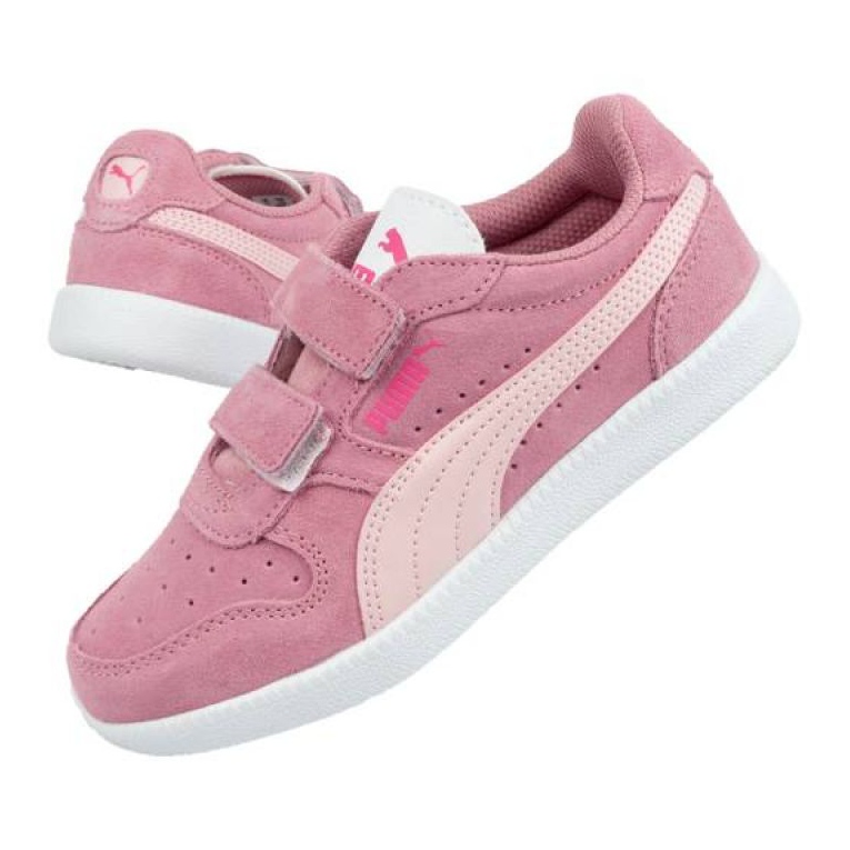 Zapatillas Puma Icra Jr 360756 35 blanco rosado 1