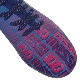 Botas de fútbol adidas X Speedflow Messi.1 Fg Jr FY6929 azul marino, morado, azul, multicolor azul 3