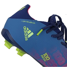Botas de fútbol adidas X Speedflow Messi.1 Fg Jr FY6929 azul marino, morado, azul, multicolor azul 4