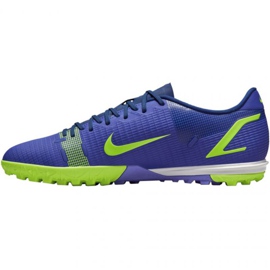 Zapatos de fútbol Nike Mercurial Vapor 14 Academy Tf M CV0978 474 azul verde azul 2