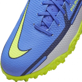Zapatos de fútbol Nike Phantom GT2 Academy Tf Jr DC0817 570 gris, azul azul 3