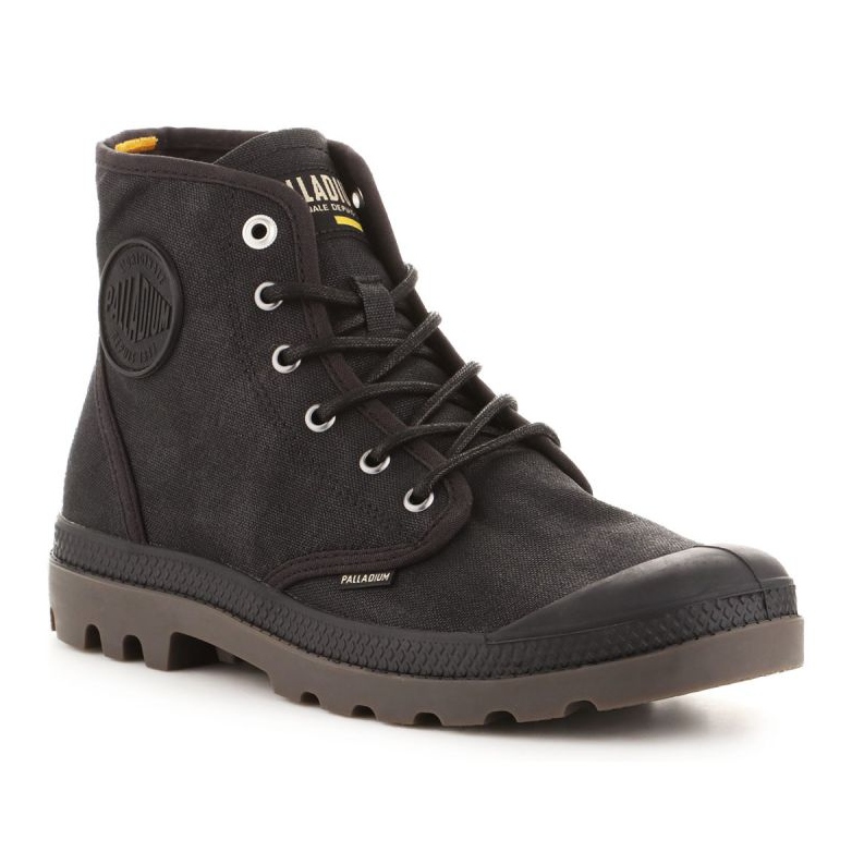 Zapatos Palladium Pampa Hi Wax U77222-008-M negro 1 Zapatos Palladium Pampa Hi Wax U77222-008-M negro 1