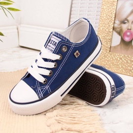 Big Star Jr. FF374202 zapatos azul marino blanco 2