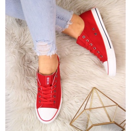 Big Star W DD274339 zapatos rojos blanco 5
