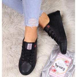 Deportivas bajas de piel ecológica Cross Jeans W INT1140A negro 5