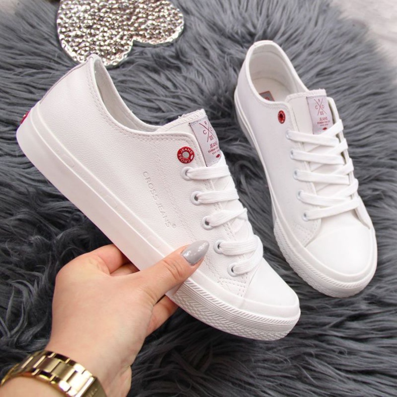 Deportivas bajas de piel ecológica Cross Jeans W INT1140B blanco 1 Deportivas bajas de piel ecológica Cross Jeans W INT1140B blanco 1