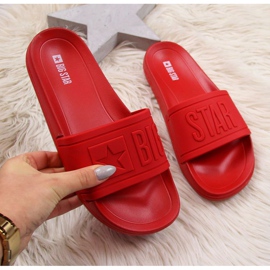 Zapatillas de playa de goma Big Star W DD274A270 rojo 1