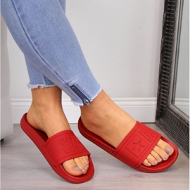 Zapatillas de playa de goma Big Star W DD274A270 rojo 2