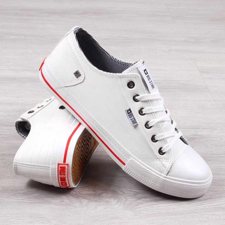 Zapatillas de cuero ecológico M Big Star DD174260 blanco 1