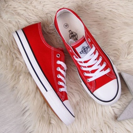Deportivas bajas de textil NEWS W EVE8D rojo azul marino 4