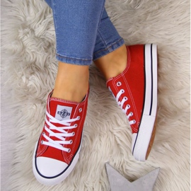 Deportivas bajas de textil NEWS W EVE8D rojo azul marino 5