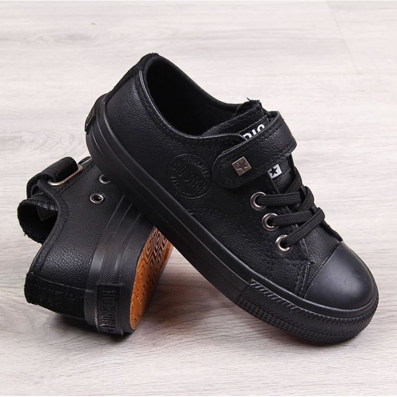 Zapatillas con velcro Big Star Jr EE374034 negro blanco 1