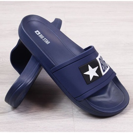 Chanclas de playa Big Star DD274A265, azul marino 1