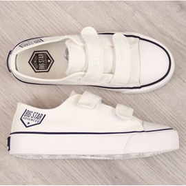 Zapatillas bajas con velcro Big Star Jr. FF374061 blanco 1