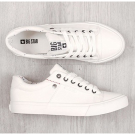 Zapatillas bajas de piel ecológica Big Star M GG174028 blanco 2