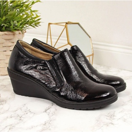 Zapatos piel lacada Helios W 389 negro 3