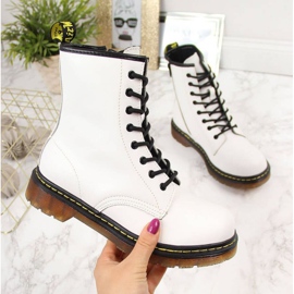 Botas de piel con aislamiento Filippo W PAW77B blanco amarillo 1