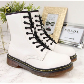 Botas de piel con aislamiento Filippo W PAW77B blanco amarillo 3