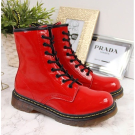 Botas cálidas de piel con cordones Filippo W PAW77D rojo 3