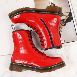 Botas cálidas de piel con cordones Filippo W PAW77D rojo 5