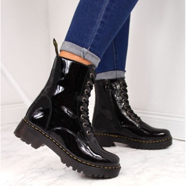 Botas de piel lacada negra Filippo W PAW80B negro 2
