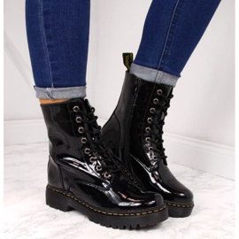 Botas de piel lacada negra Filippo W PAW80B negro 3