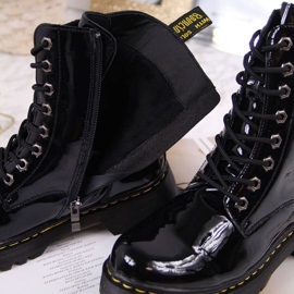 Botas de piel lacada negra Filippo W PAW80B negro 4